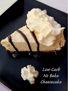 No Bake Low Carb Cheesecake