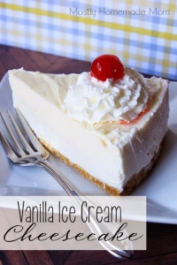 Vanilla Ice Cream Cheesecake  